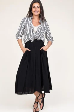 Flash Sale Stella Forest Cotton Mix With Midi Skirt Ophelia | Black... | | Little Soho