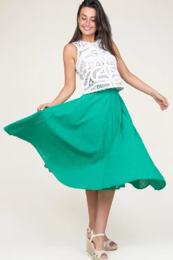 Cheap Stella Forest Cotton Mix With Midi Skirt Ophelia | Green... | | Little Soho