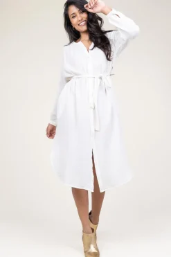 Cheap Louizon Cotton Mousseline Dress Nala | White... | | Little Soho