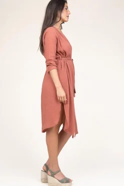 Store Louizon Cotton Mousseline Dress Nala | Pink... | | Little Soho
