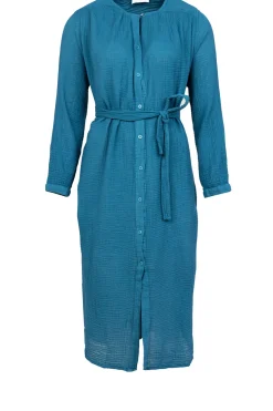 Sale Louizon Cotton Mousseline Dress Nala | Blue... | | Little Soho