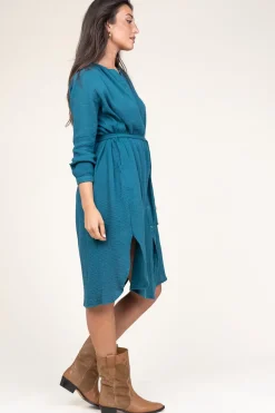 Sale Louizon Cotton Mousseline Dress Nala | Blue... | | Little Soho