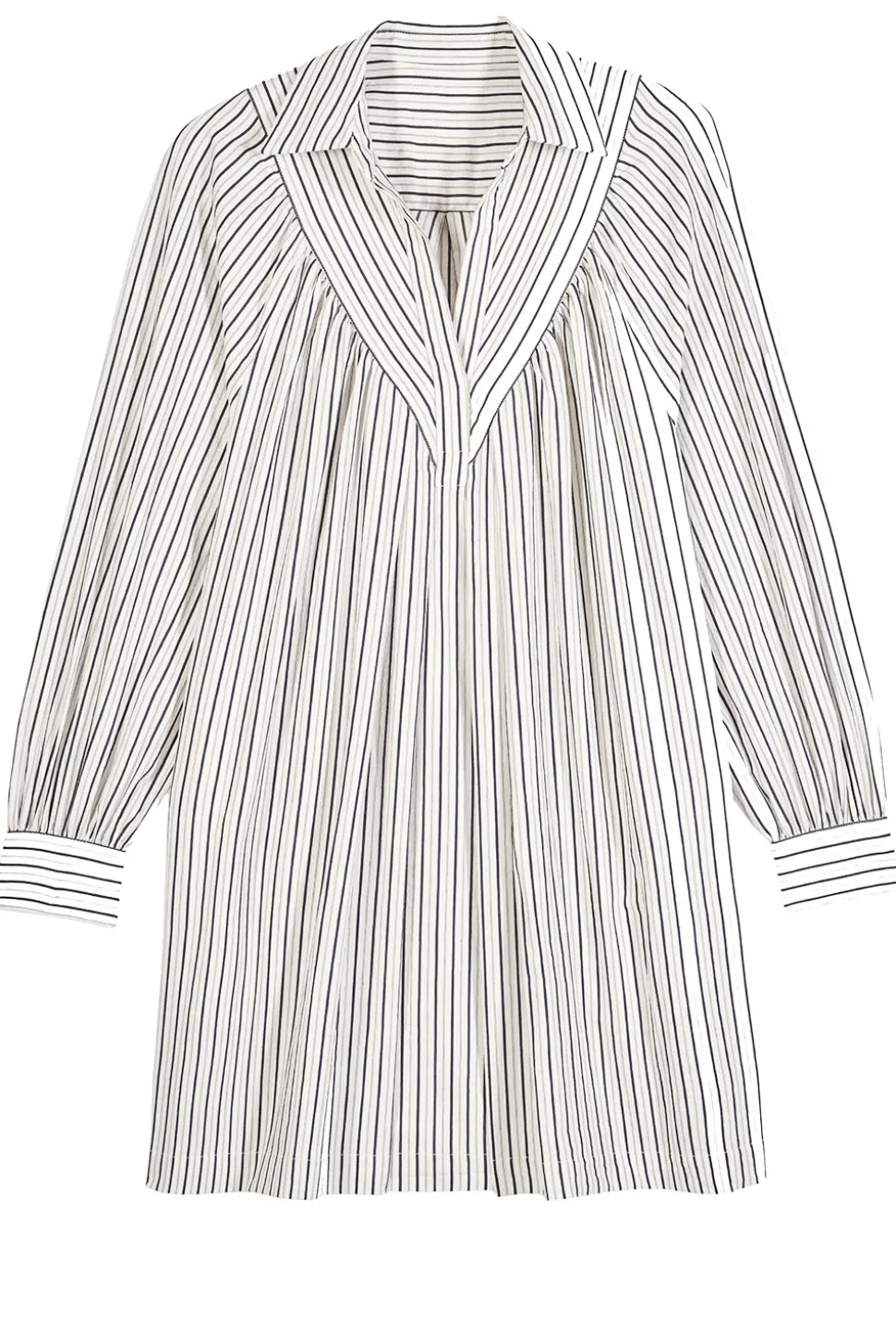Online ba&sh Cotton Striped Dress Fadia | Natural... | | Little Soho
