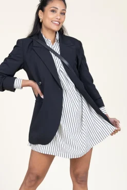 Online ba&sh Cotton Striped Dress Fadia | Natural... | | Little Soho