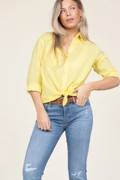 Discount Antik Batik Cotton Voile Blouse Anna | Yellow... | | Little Soho