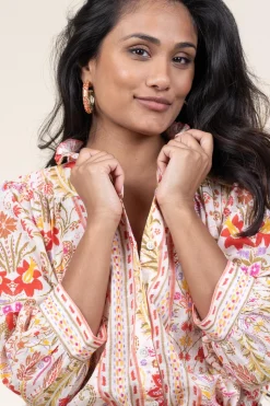 Sale Barong Barong Creoles Tric Trac Medium | Orange... | | Little Soho