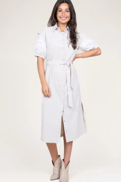 Outlet Dante 6 Crepe Button-Down Dress Zadie | Natural... | | Little Soho