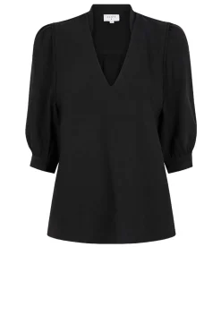 New Dante 6 Crepe Top Malina | Black... | | Little Soho