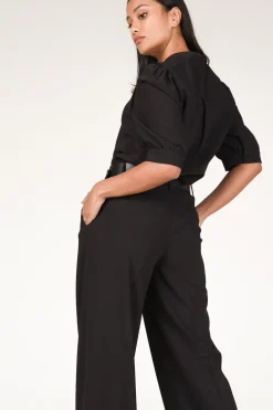 New Dante 6 Crepe Top Malina | Black... | | Little Soho