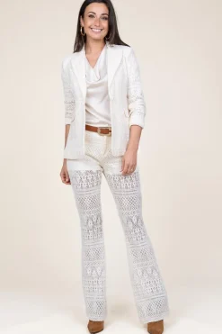Online Liu Jo Crochet Blazer Bartolo | White... | | Little Soho