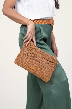 Online Gianni Chiarini Crochet Clutch Victoria | Camel... | | Little Soho
