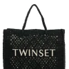 Fashion Twinset Crochet Shopper With Pouch Lois | Black... | | Little Soho