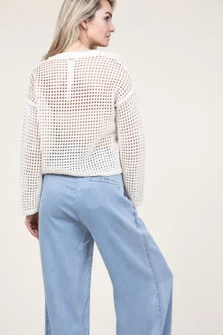 Discount Liu Jo Crochet Sweater Nubia | Natural... | | Little Soho