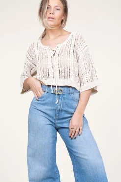 Sale Co'Couture Crochet Top Corma | Natural... | | Little Soho