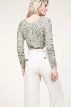 Best ba&sh Crochet Top Marc | Green... | | Little Soho