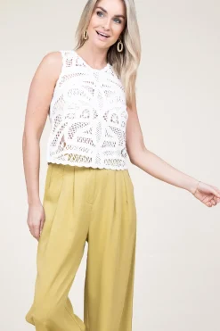 Store Berenice Crochet Top Taro | White... | | Little Soho
