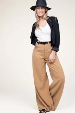 Hot Dante 6 Cropped Blazer In Linen Blend Acedia | Black... | | Little Soho