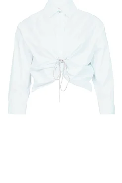 Cheap Liu Jo Cropped Blouse Battaglia | White... | | Little Soho