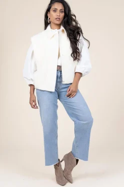 Cheap Dante 6 Cropped High-Waist Stretch Jeans Hay | Blue... | | Little Soho