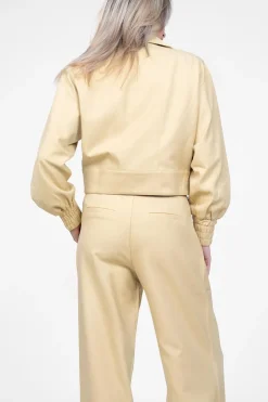 Discount Aaiko Cropped Jacket Vina | Yellow... | | Little Soho