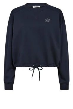 Cheap Co'Couture Cropped Sweater With Drawstring Clean | Blue... | | Little Soho