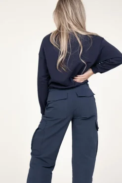 Cheap Co'Couture Cropped Sweater With Drawstring Clean | Blue... | | Little Soho