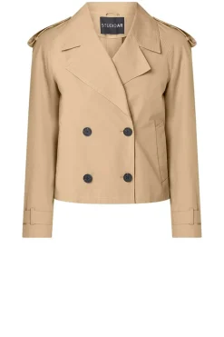 Fashion STUDIO AR Cropped Trenchcoat Samora | Beige... | | Little Soho