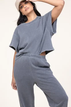 Cheap American Vintage Cropped Washed Soft Sweater Dafstreet | Grey... | | Little Soho