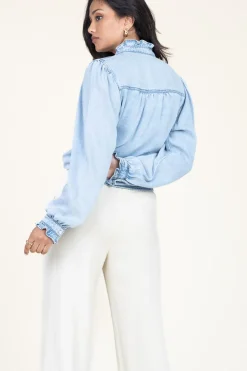 Best Suncoo Denim Blouse Lorena | Blue... | | Little Soho