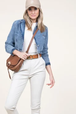 Outlet Co'Couture Denim Cropped Jacket Vika | Blue... | | Little Soho