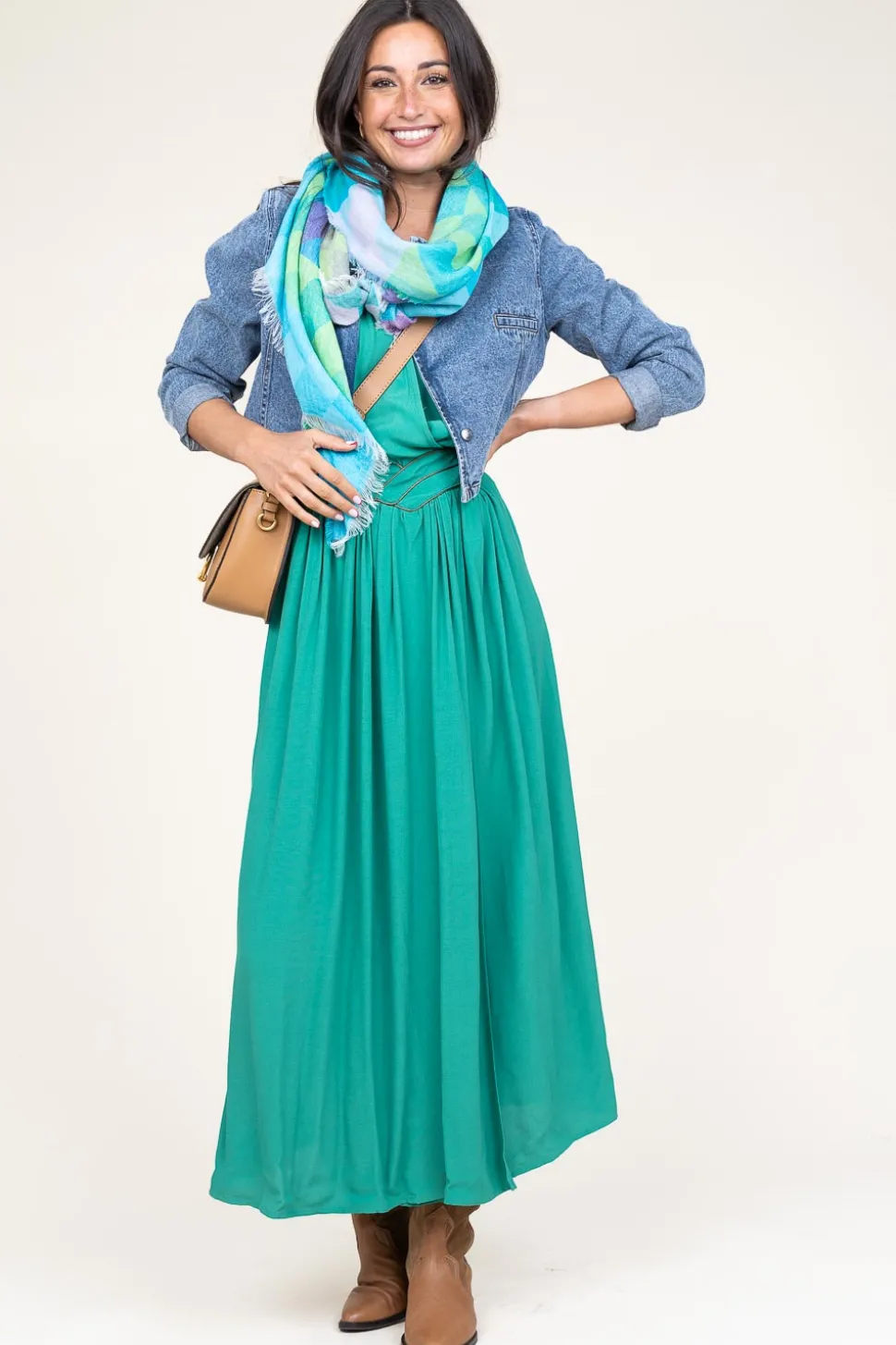 Outlet Co'Couture Denim Cropped Jacket Vika | Blue... | | Little Soho