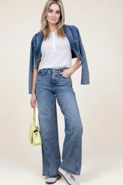 Outlet Co'Couture Denim Cropped Jacket Vika | Blue... | | Little Soho