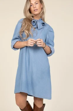 Sale Co'Couture Denim Dress With Bow Titus | Blue... | | Little Soho