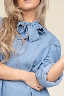 Sale Co'Couture Denim Dress With Bow Titus | Blue... | | Little Soho