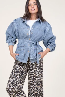 Discount Aaiko Denim Jacket/Waistcoat Julina | Blue... | | Little Soho