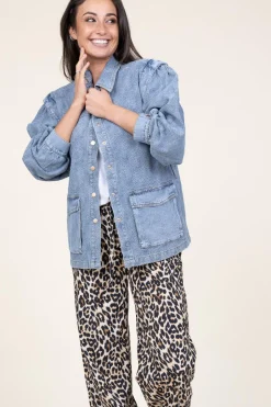 Discount Aaiko Denim Jacket/Waistcoat Julina | Blue... | | Little Soho