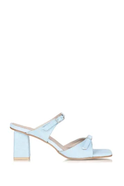 Store 45374 Denim Leather Sandals Marcelle | Blue... | March23 | Little Soho