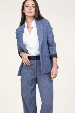 Fashion Liu Jo Denim Look Wrap Blazer Fancy | Blue... | | Little Soho