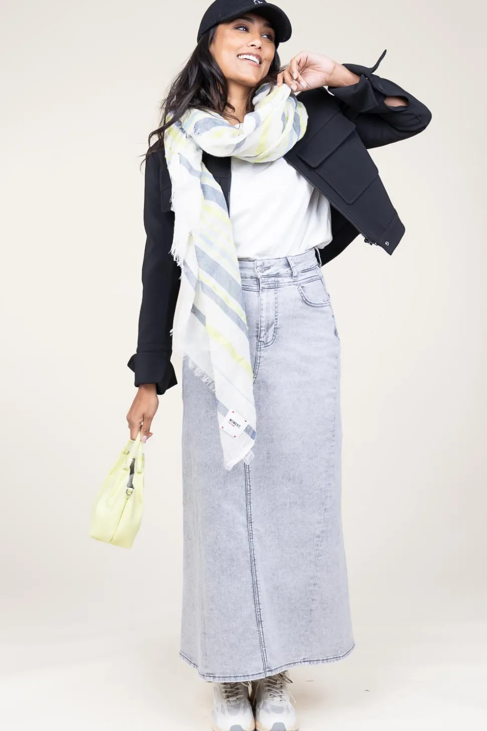 Outlet Lollys Laundry Denim Maxi Skirt Tmery | Grey... | | Little Soho