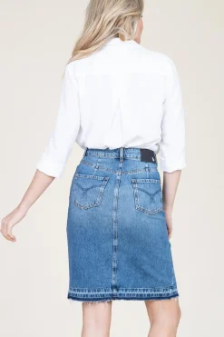 Sale Patrizia Pepe Denim Skirt Marta | Blue... | | Little Soho