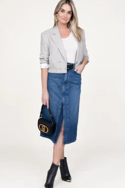 Outlet Twinset Denim Skirt Sonia | Blue... | | Little Soho