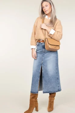 Discount Co'Couture Denim Skirt Vika | Blue... | | Little Soho