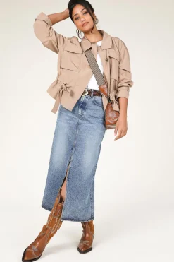 Discount Co'Couture Denim Skirt Vika | Blue... | | Little Soho