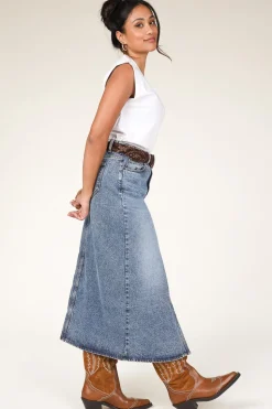 Discount Co'Couture Denim Skirt Vika | Blue... | | Little Soho