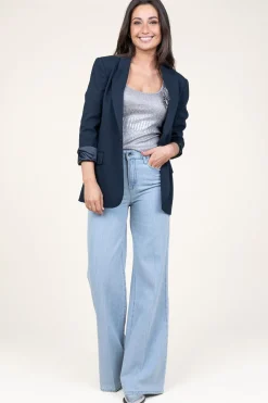 Best 45374 Denim Wide Leg Jeans Mumbai | Blue... | March23 | Little Soho