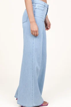 Best 45374 Denim Wide Leg Jeans Mumbai | Blue... | March23 | Little Soho