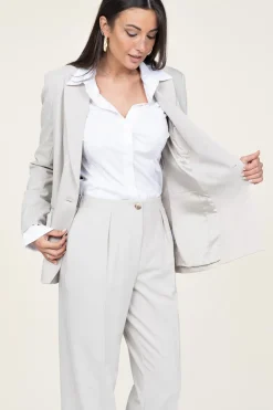 Best Sale Dante 6 Double Breasted Blazer Frame | Natural... | | Little Soho