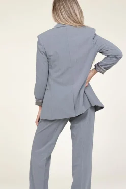 Cheap Dante 6 Double Breasted Blazer Frame | Grey... | | Little Soho