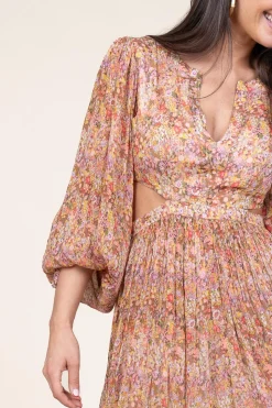 Shop Berenice Dress With Cut-Outs Ratacha | Orange... | | Little Soho