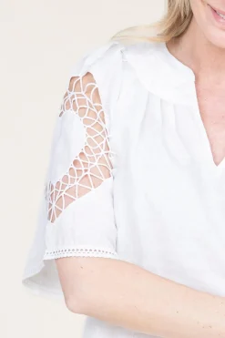 New Berenice Dress With Openwork Details Renza | Natural... | | Little Soho